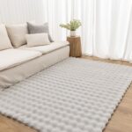 Cloud Drift Washable Silver Rug