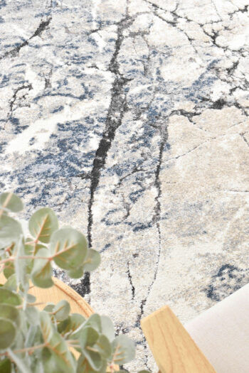 Urban Chic Marble Blue Tapestry Rug