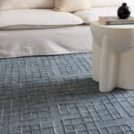 Arden Steel Blue Knitted Wool Rug