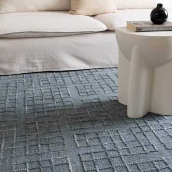 Arden Steel Blue Knitted Wool Rug