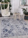 Cabana Trellis Indoor/Outdoor Blue Rug