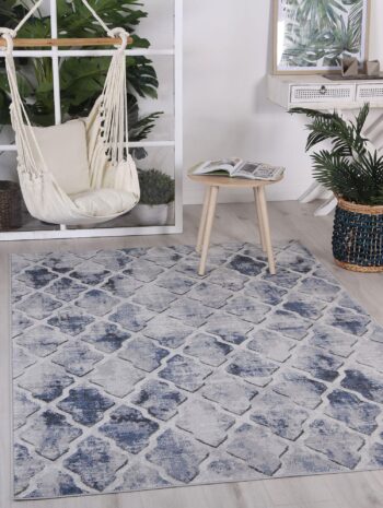 Cabana Trellis Indoor/Outdoor Blue Rug