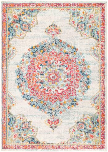 Ziva Sky Blue/Multi Traditional Rug