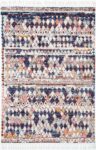 Pandora Boho Moroccan Casablanca White Navy Rug