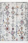 Pandora Boho Moroccan Taza White Rug