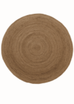 Aardvark Basket Weave Jute Round Natural Rug