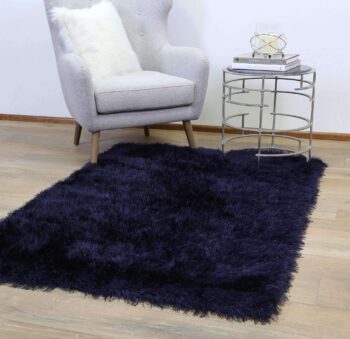 Alexa Super Soft Shag Navy Rug