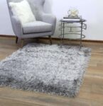 Alexa Super Soft Shag Silver Rug