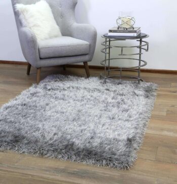 Alexa Super Soft Shag Silver Rug