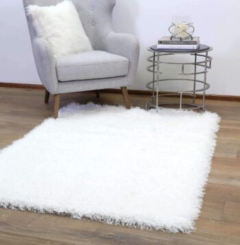 Alexa Super Soft Shag White Rug
