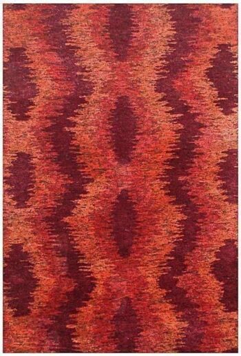 Artistic Wool Modern Red Rug