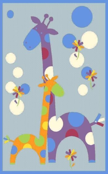 Bambino Kids 832 Dinosaurs Blue Rug