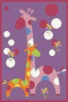 Bambino Kids 832 Dinosaurs Pink Purple Rug