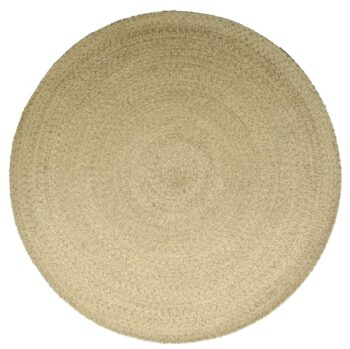Braided Wool Round Natural Rug