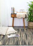 Calypso Stipe Natural Jute Rug Grey