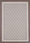 Capella Beige Geometric Ikat Bordered Rug