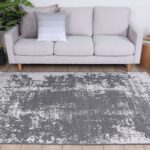 Century Abstract Fully Reversible Rug Grey