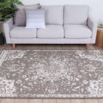Century Motif Fully Reversible Rug Beige