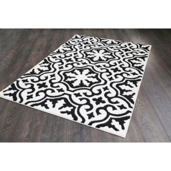 Curve Collection 8090 Black Rug
