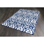 Curve Collection 8265 Navy Rug