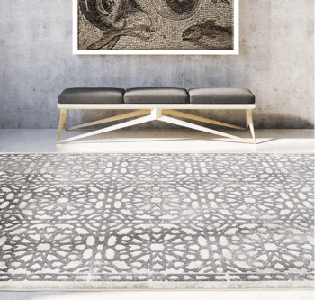 Divinity Demask Dark Grey Modern Rug