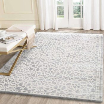 Divinity Demask Grey Modern Rug
