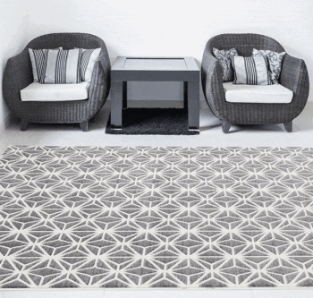 Divinity Web Dark Grey Modern Rug