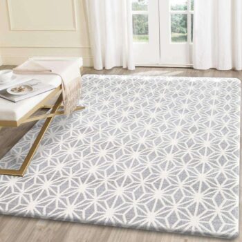 Divinity Web Grey Modern Rug
