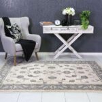 Eden Cream and Grey Traditional Rug