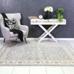 Eden Grey and Cream Traditional Boarder Rug