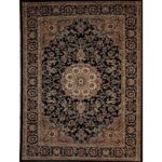 Elgrand Traditional Collection K541 Black Rug