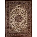 Elgrand Traditional Collection K541A White/Red Rug