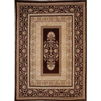 Elgrand Traditional Collection K543 Dark Brown Rug