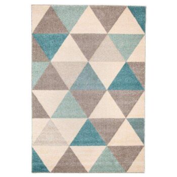 Ellis Modern Blue Silver Rug