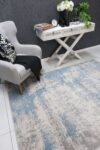 Emory Blue Modern Moroccan Rug