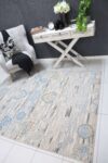 Emory Grey and Blue Transitional Rug