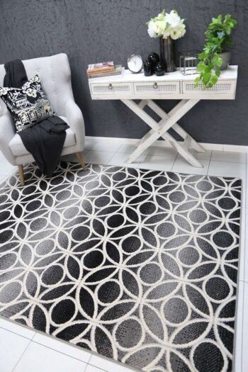 Emory Grey Modern Geometric Rug