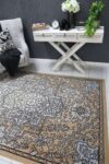Emory Light Grey and Beige Distressed Vintage Rug