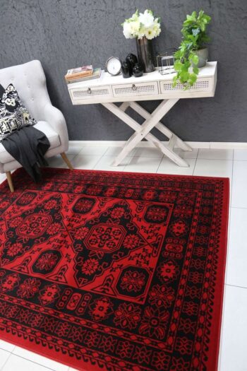 Emory Red Afghan Khal Rug