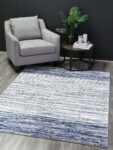 Everly Blue Modern Hampton Rug