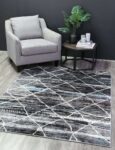 Everly Grey Moroccan Trellis Rug