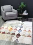 Everly Multi Coloured Tribal Diamond Ikat Rug