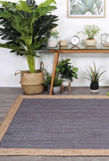 Faro Grey Centre Jute Rug