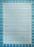 Fiesta Modern Collection F002a Blue Rug