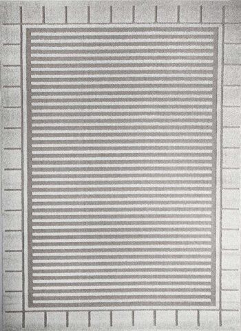 Fiesta Modern Collection F002a Light Grey Rug