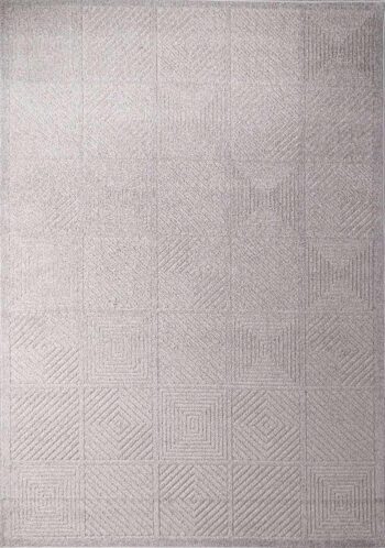 Fiesta Modern Collection F013a Light Grey/Cream Rug