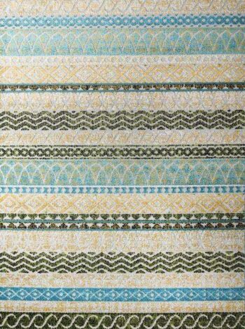 Fiesta Modern Collection F034a Gold/Light Grey Rug