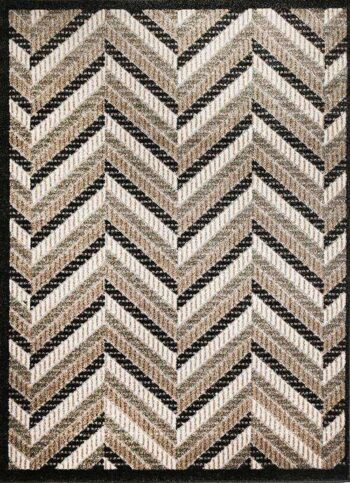 Fiesta Modern Collection G088a Black/Beige Rug
