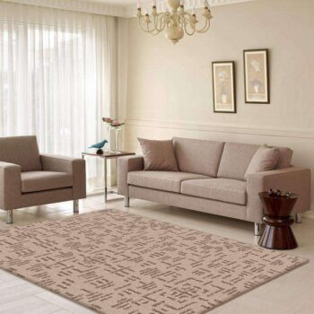 Hermitance Patterned Shag 920 Beige Rug