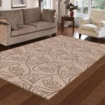 Hermitance Patterned Shag 921 Beige Rug